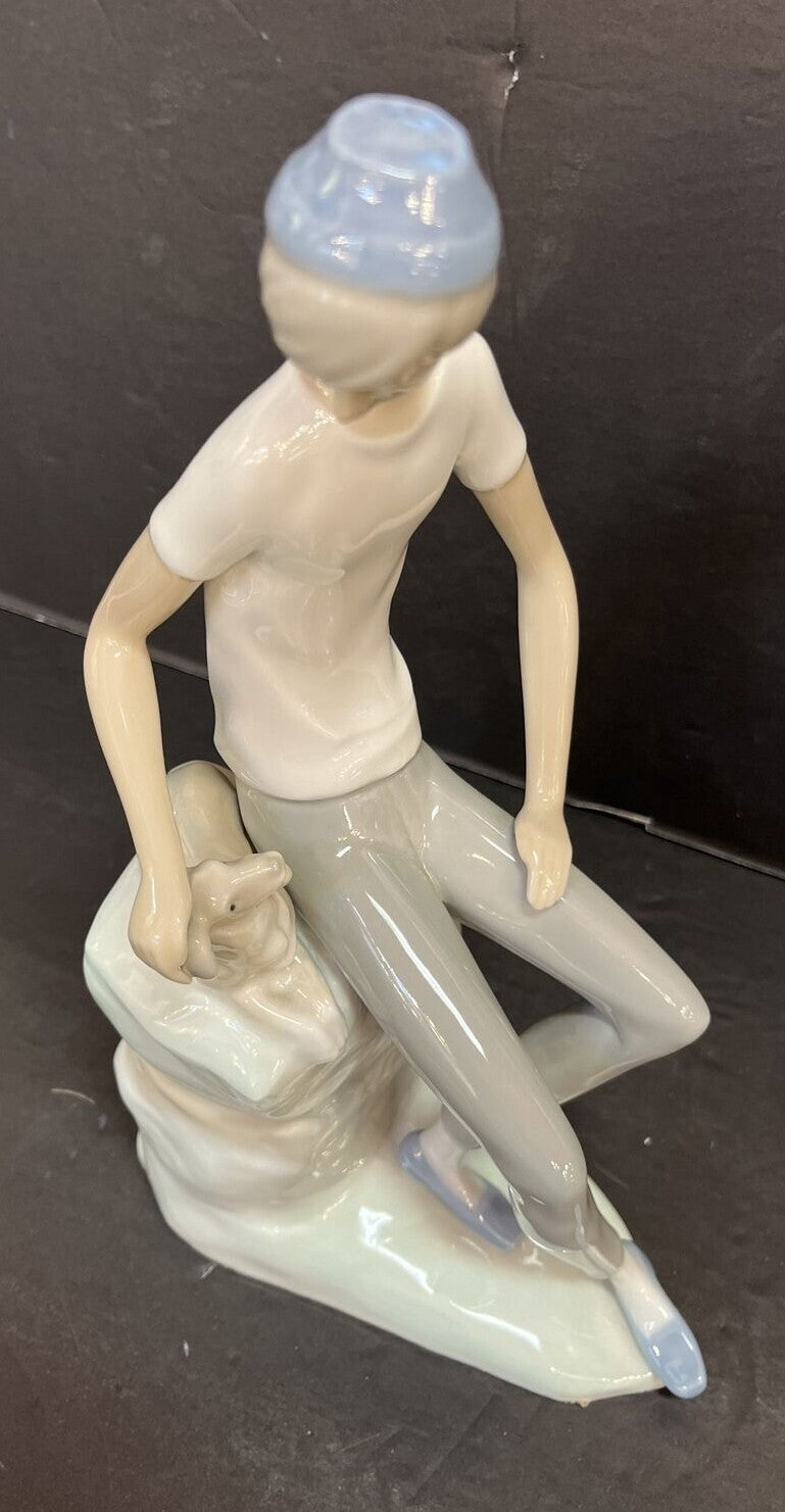 Vintage LLADRO NAO BOY with DOG  