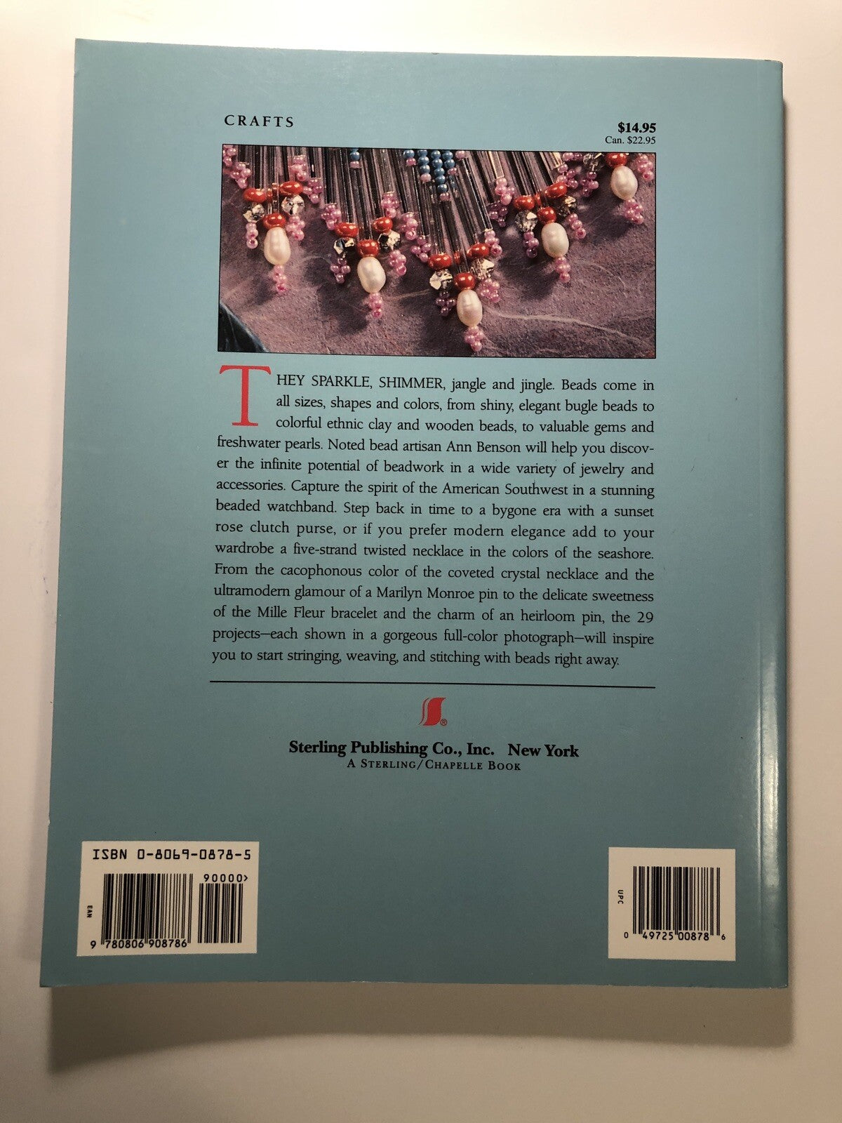 Beadwork Basics by Ann Benson All About Beads Reference Book