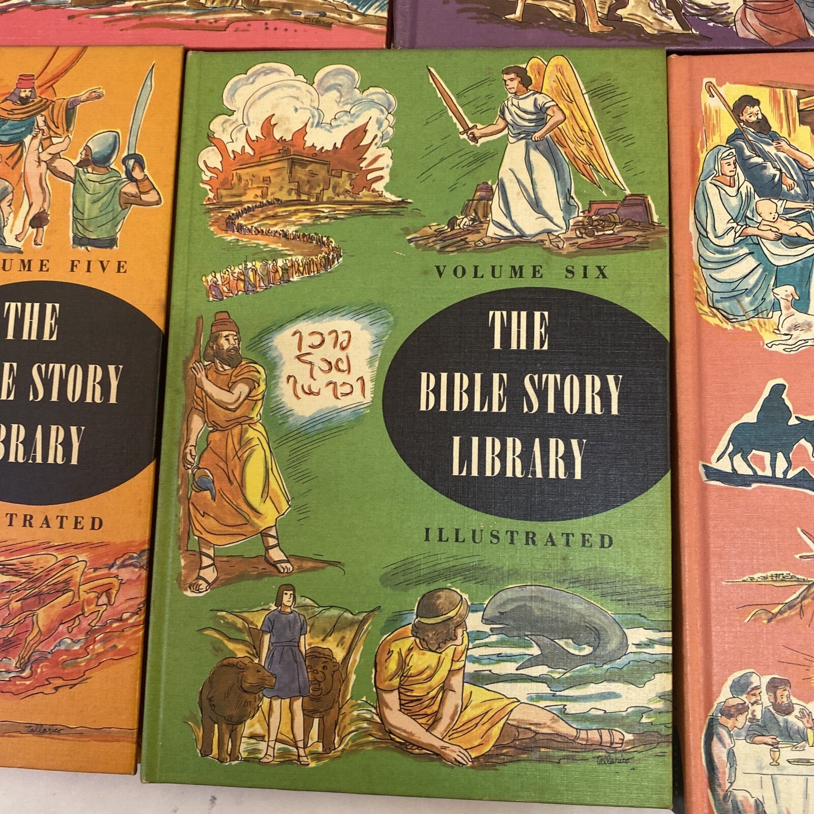 Vintage 1963 The Bible Story Library Illustrated 7 books