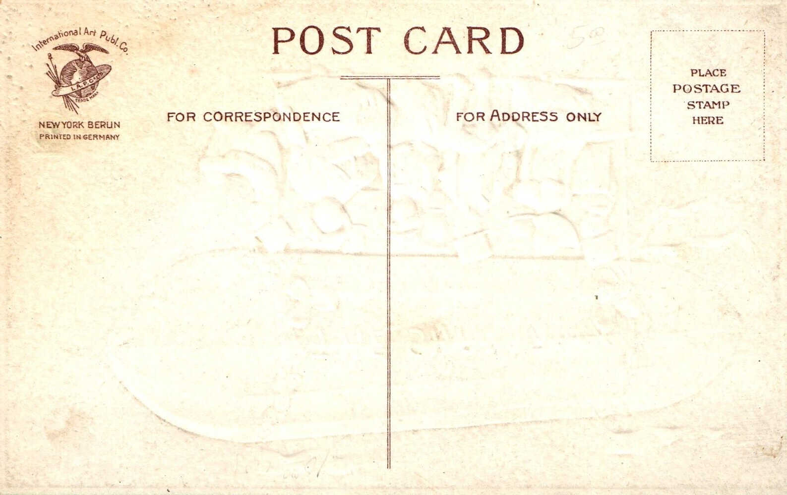 AS Ellen Clapsaddle The Shamrock Blimp w/ People on it St Patrick's Day Postcard