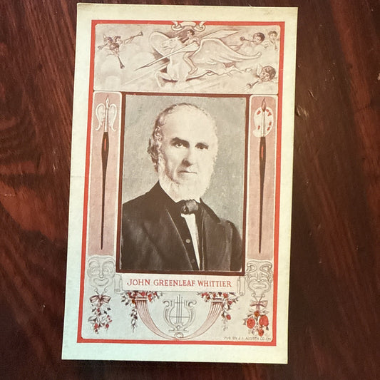 John Greenleaf Whittier J I Austen PEGASUS Arts Theater Writing c1910's *Scarce