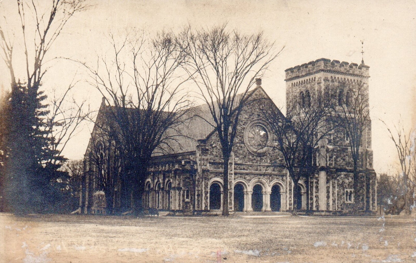 Real Photo Vassar College Poughkeepsie New York NY Postcard