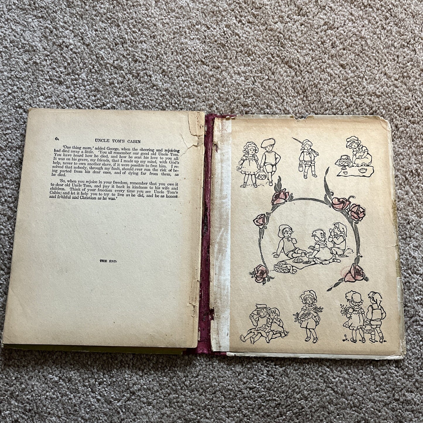 UNCLE TOM'S CABIN BY HARRIET BEECHER STOWE M.A. DONOHUE #182 YOUNG FOLKS EDITION