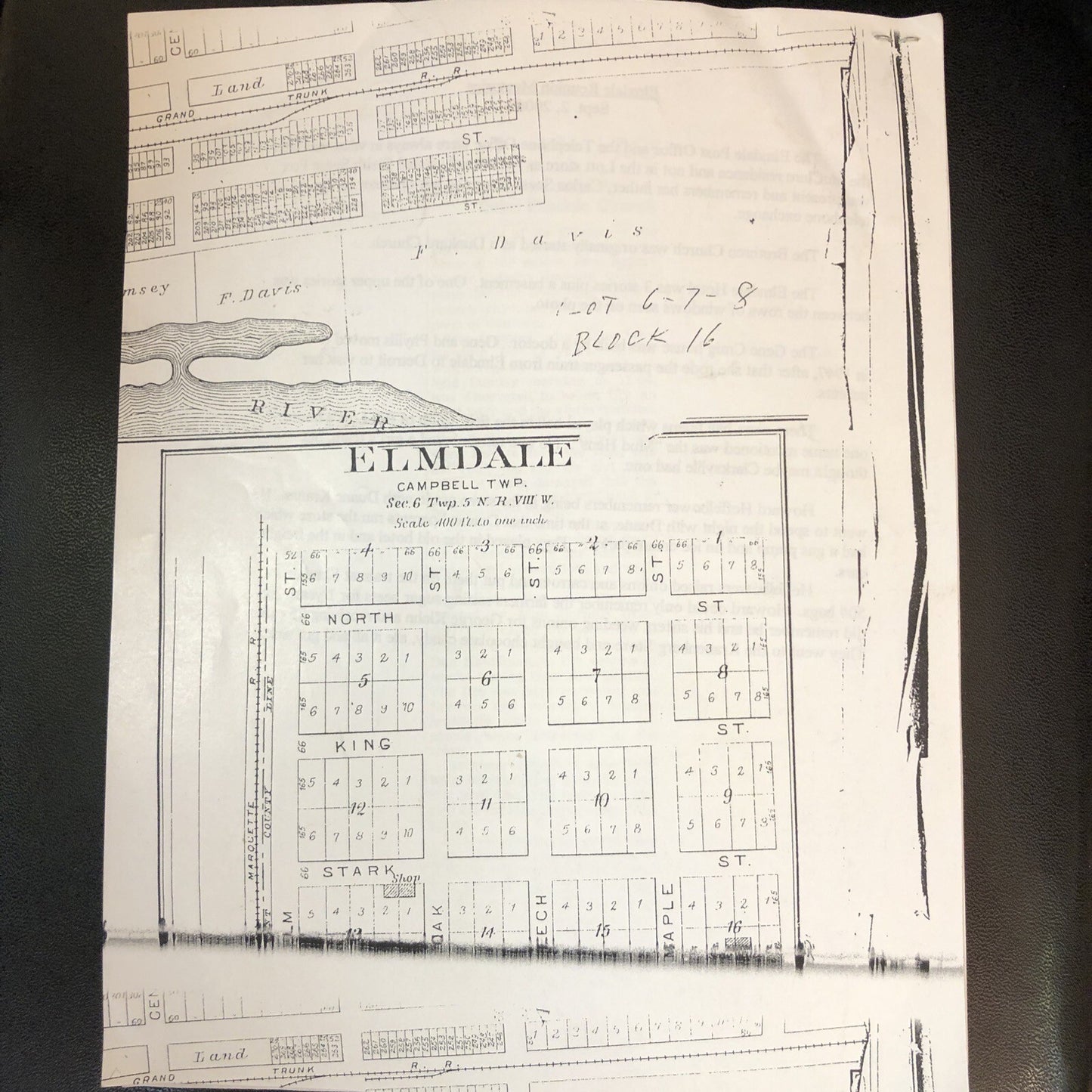 History of Elmdale A Ghost Town written for Bowne Township Historical Society