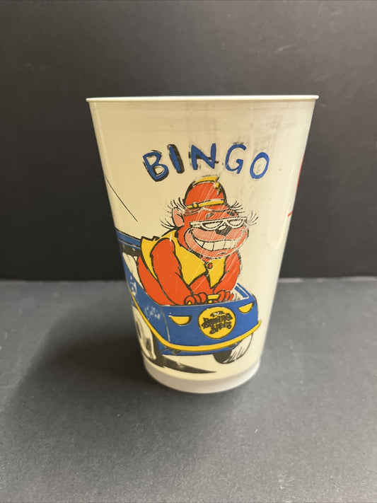 Vintage 1976 7/11 Plastic Slurpee Cup Cartoon Series "Bingo"