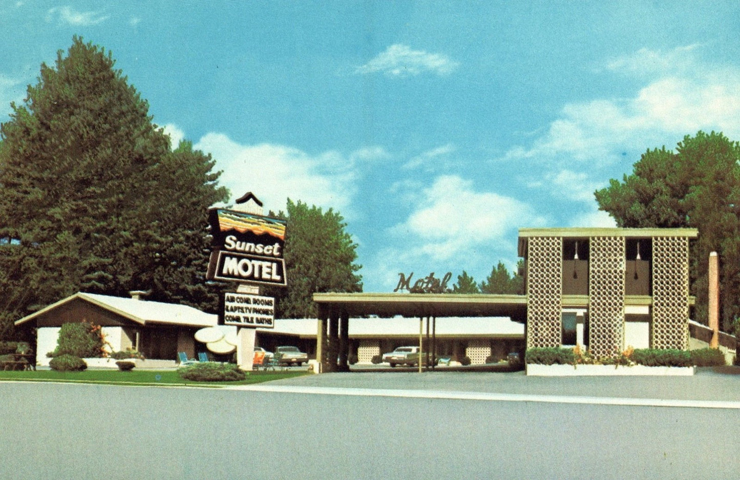Sunset Motel Located in Brevard NC North Carolina Postcard