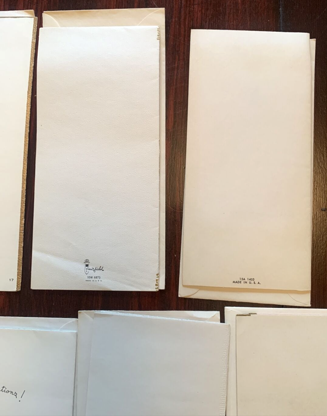 Lot of 8 Vintage Wedding Greeting Cards