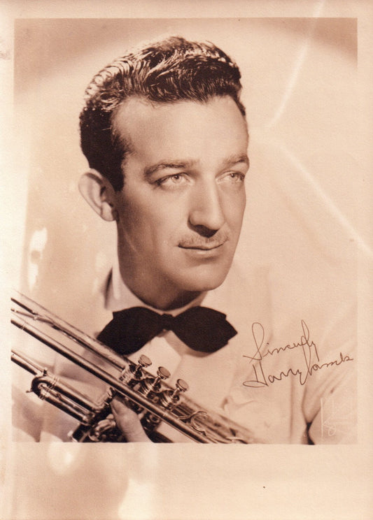 Big Bands Musician Harry James AUTOGRAPHED INK Real PHOTO Signed 5 x 7 Trumpet