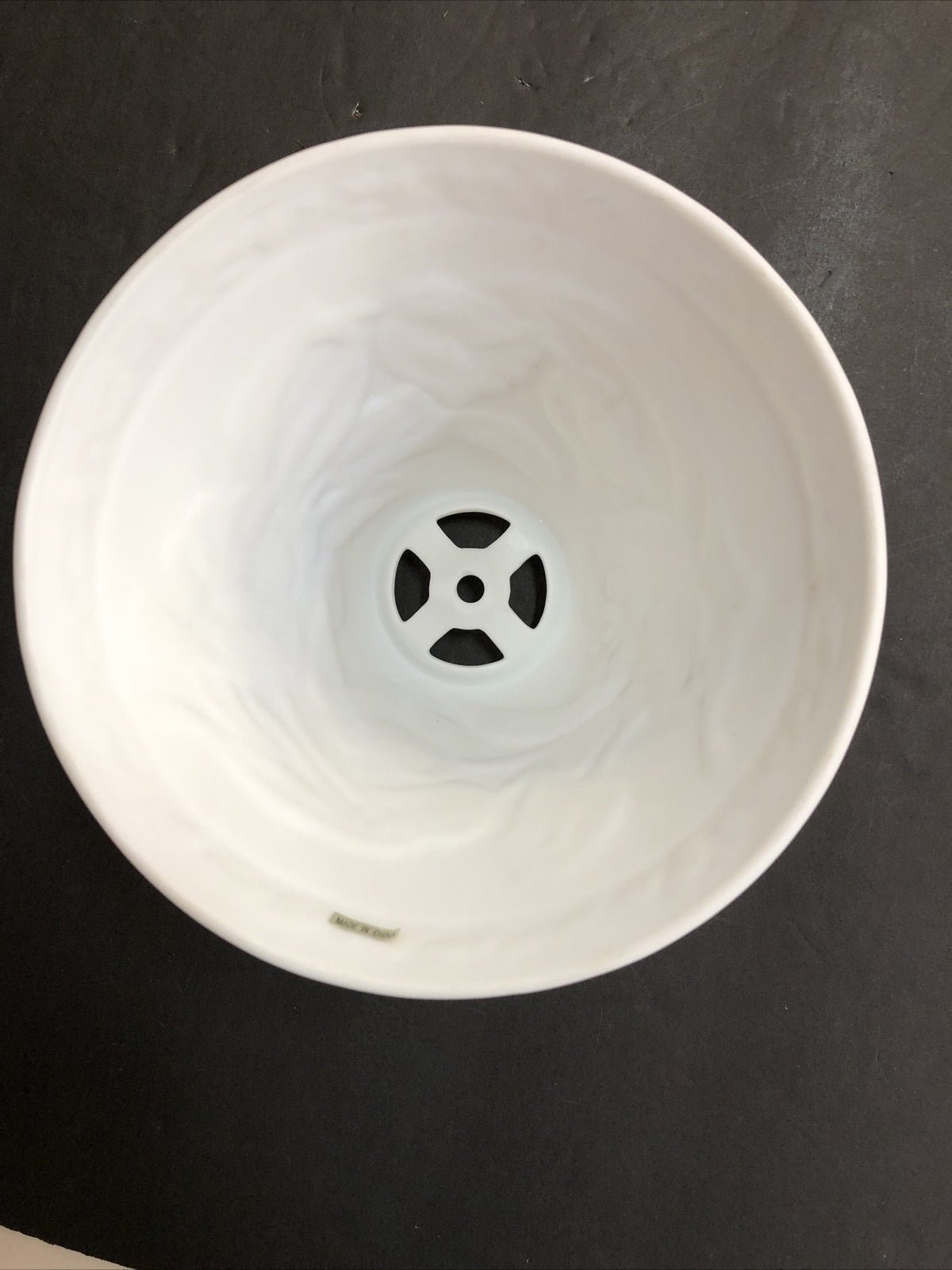 Vaxcell Ceramic White Lithopane Floral Lamp Shade