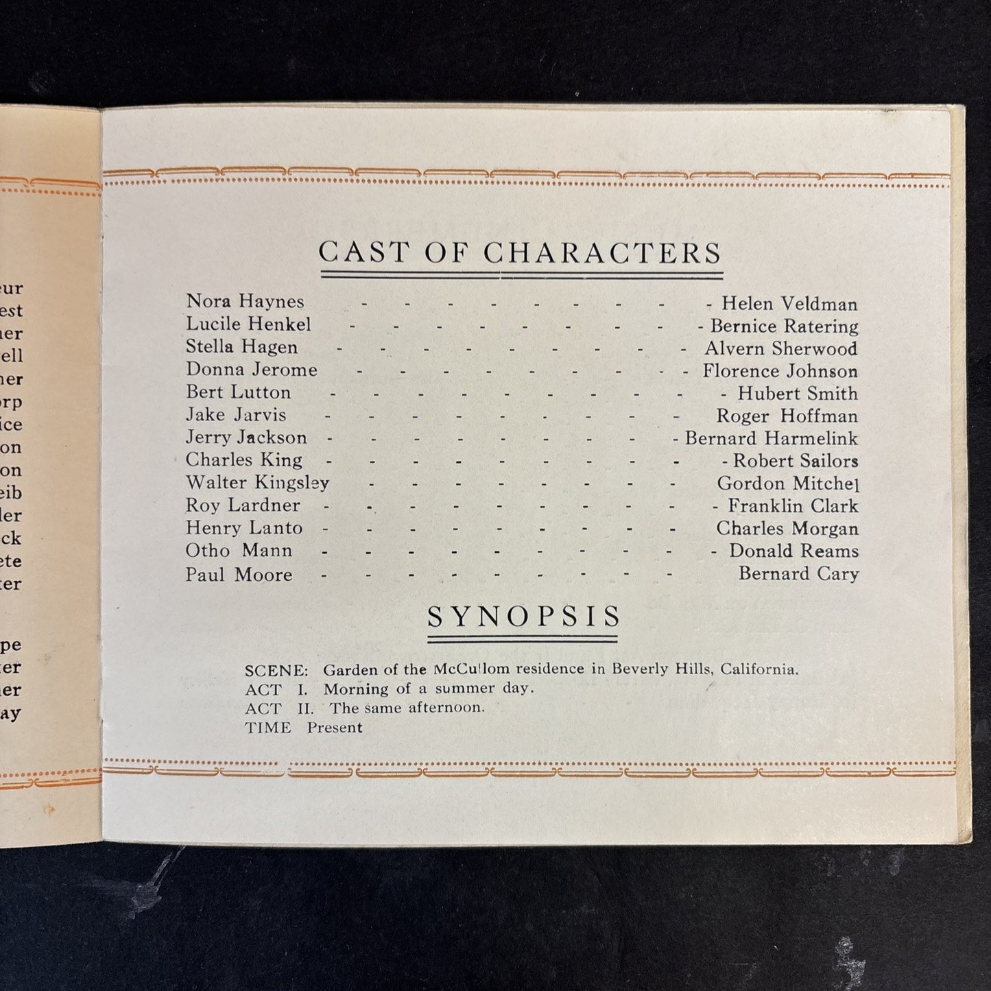 Up in the Air Operetta Play South High School in Grand Rapids Michigan 1929