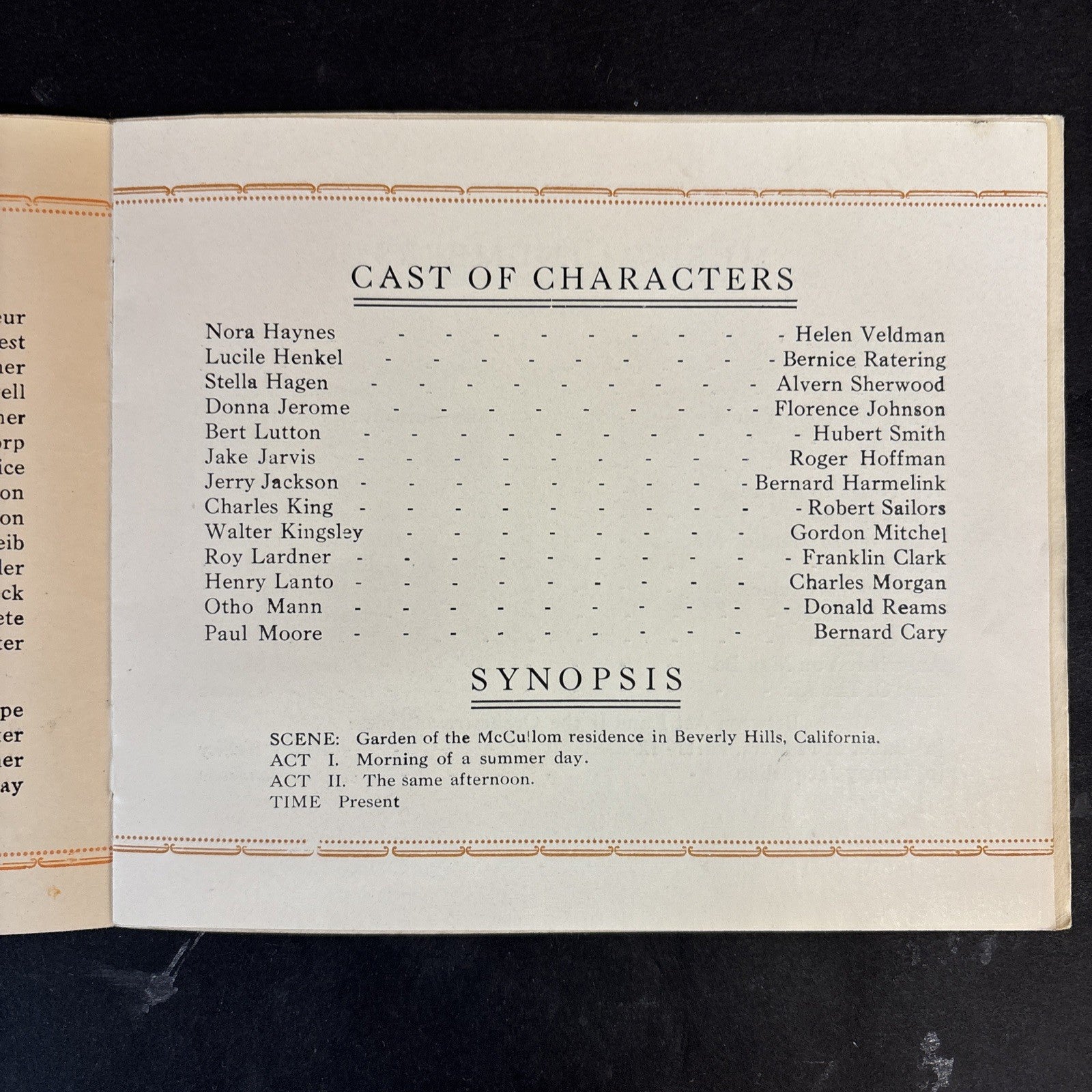 Up in the Air Operetta Play South High School in Grand Rapids Michigan 1929