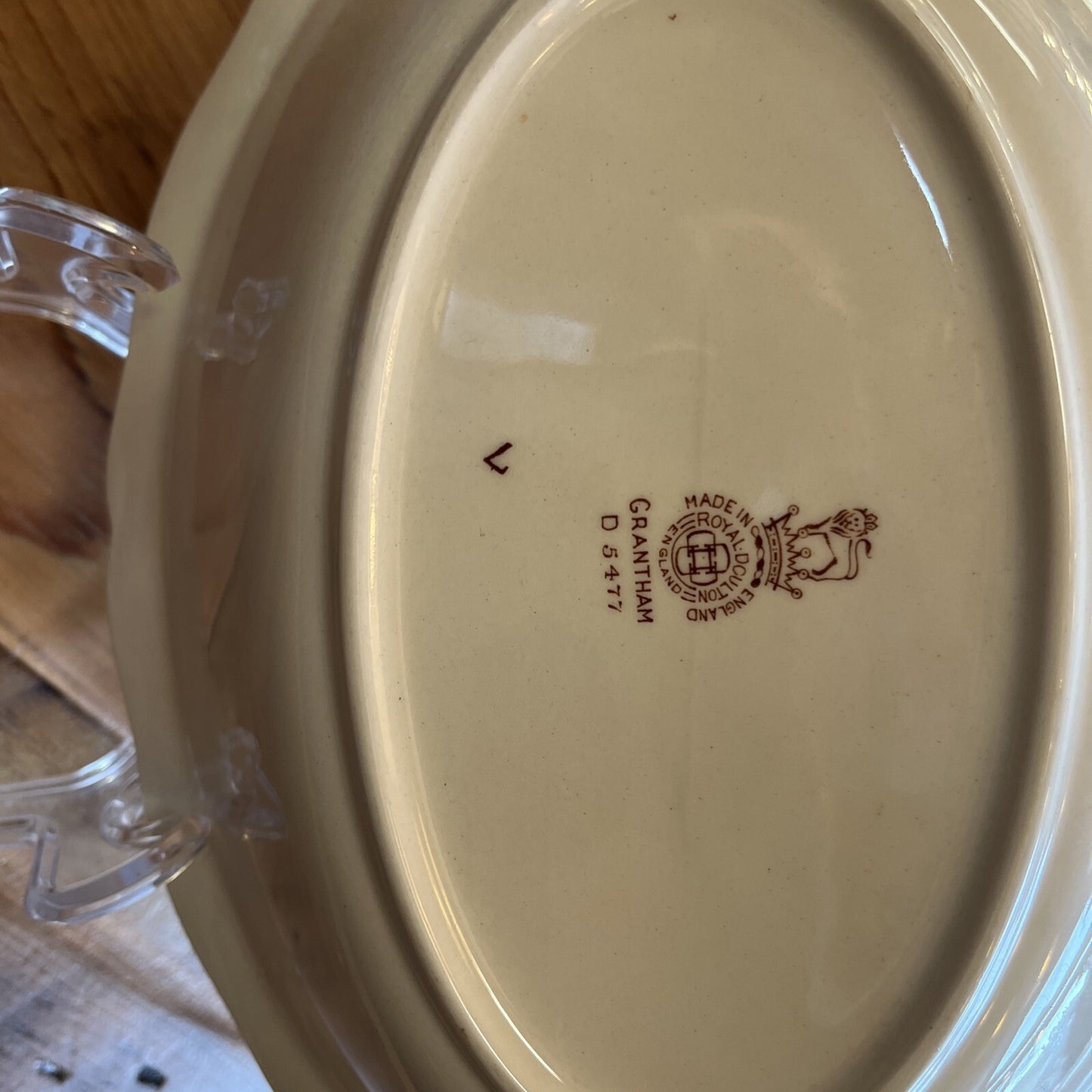 9.5" Oval Vegetable Serving Bowl Vintage D5477 Royal Doulton Grantham 1934-1964