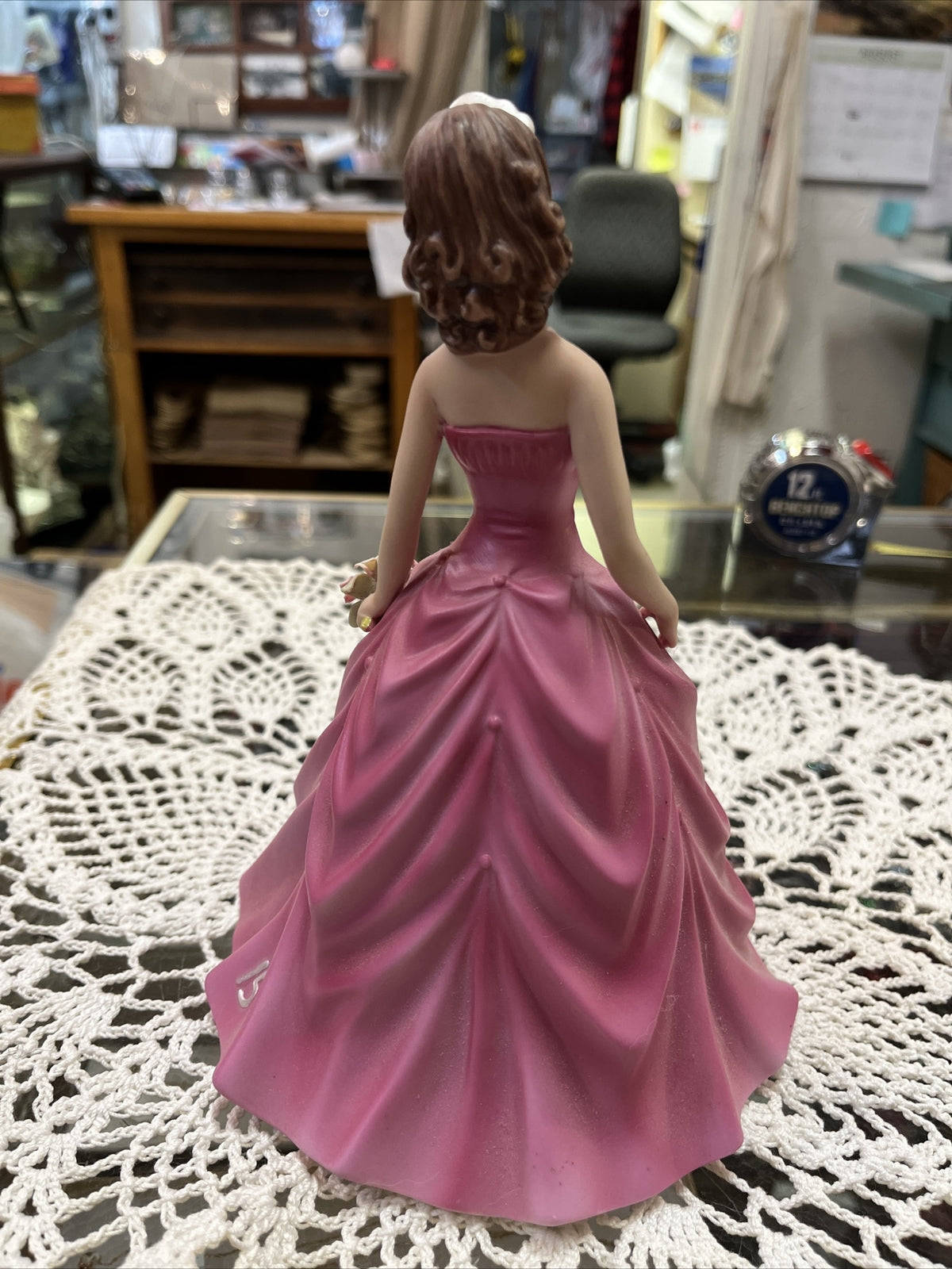 Beautiful Quinceanera Porcelain Doll 15, cake topper keepsake