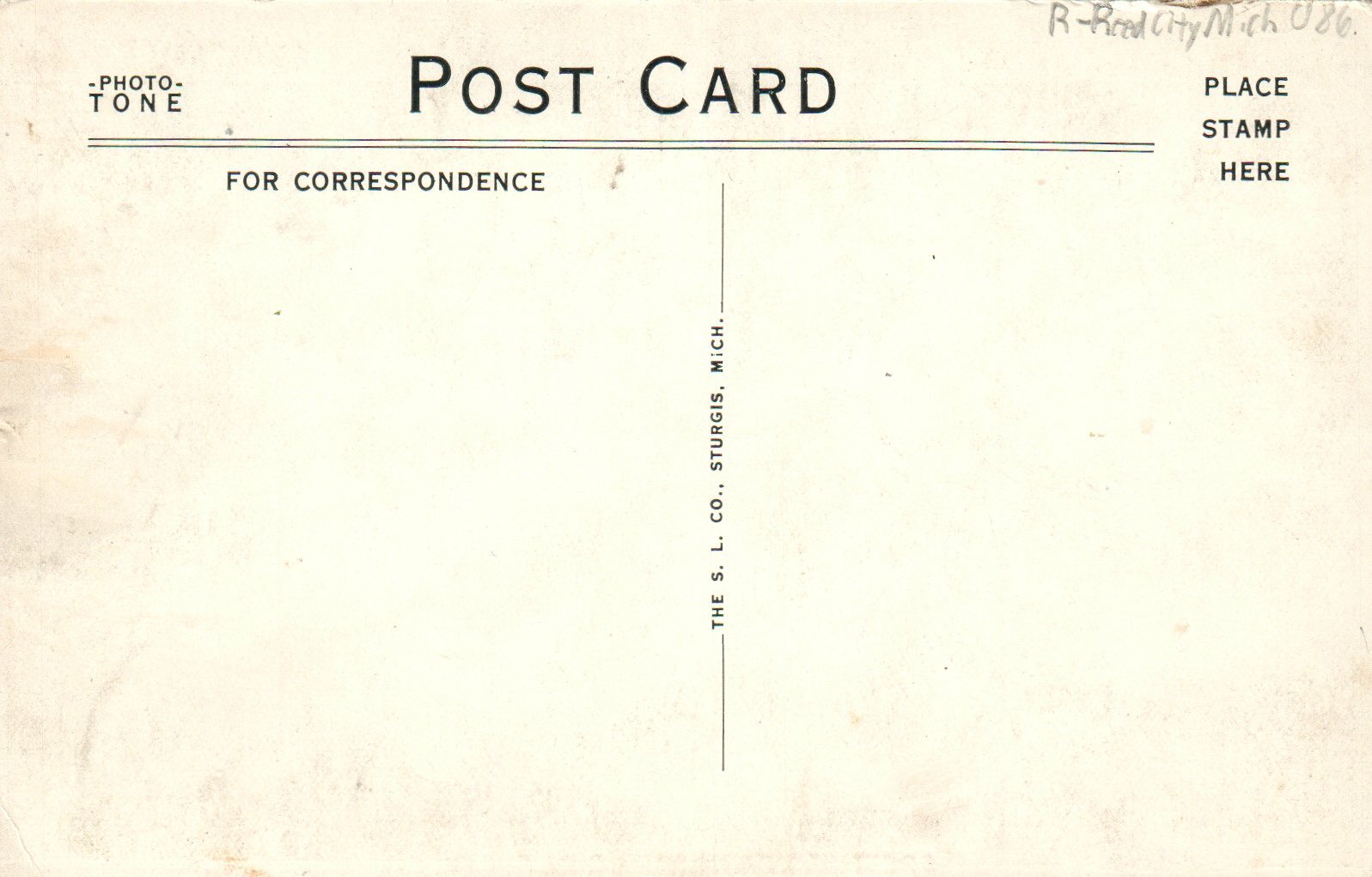 Greetings From Reed City Michigan MI Mich Postcard