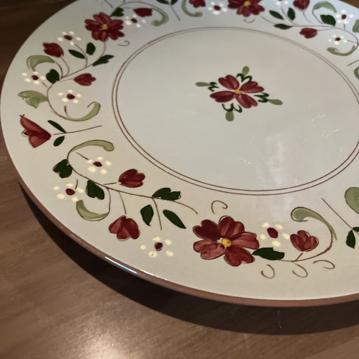 Stangl Pottery Garland Pattern 12 1/4" Chop/Serving Plate/Platter Vintage