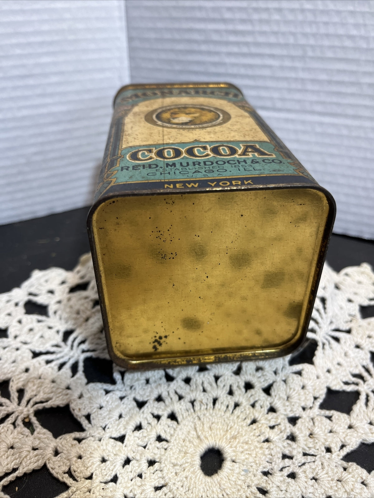 VINTAGE EMPTY MONARCH BREAKFAST COCOA TIN CAN