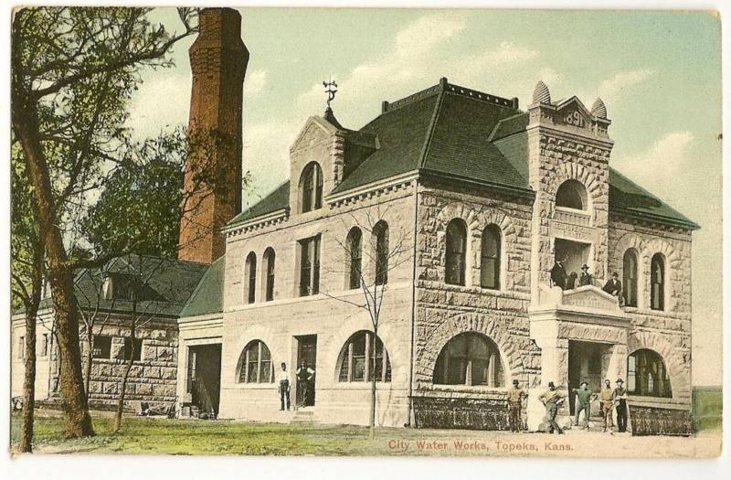 City Water Works Topeka Kansas KS Kans Postcard