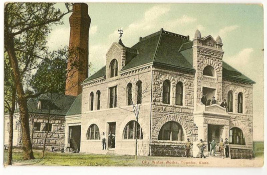 City Water Works Topeka Kansas KS Kans Postcard