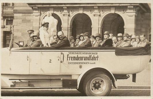 Real Photo Berlin Germany German Tourist Bus Postcard