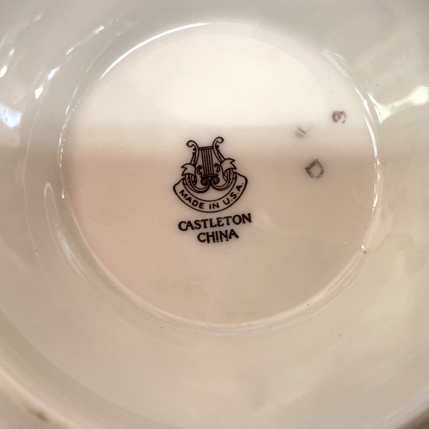 Vintage Castleton China - Castleton Rose  Gravy Bowl Boat Dish Dishes