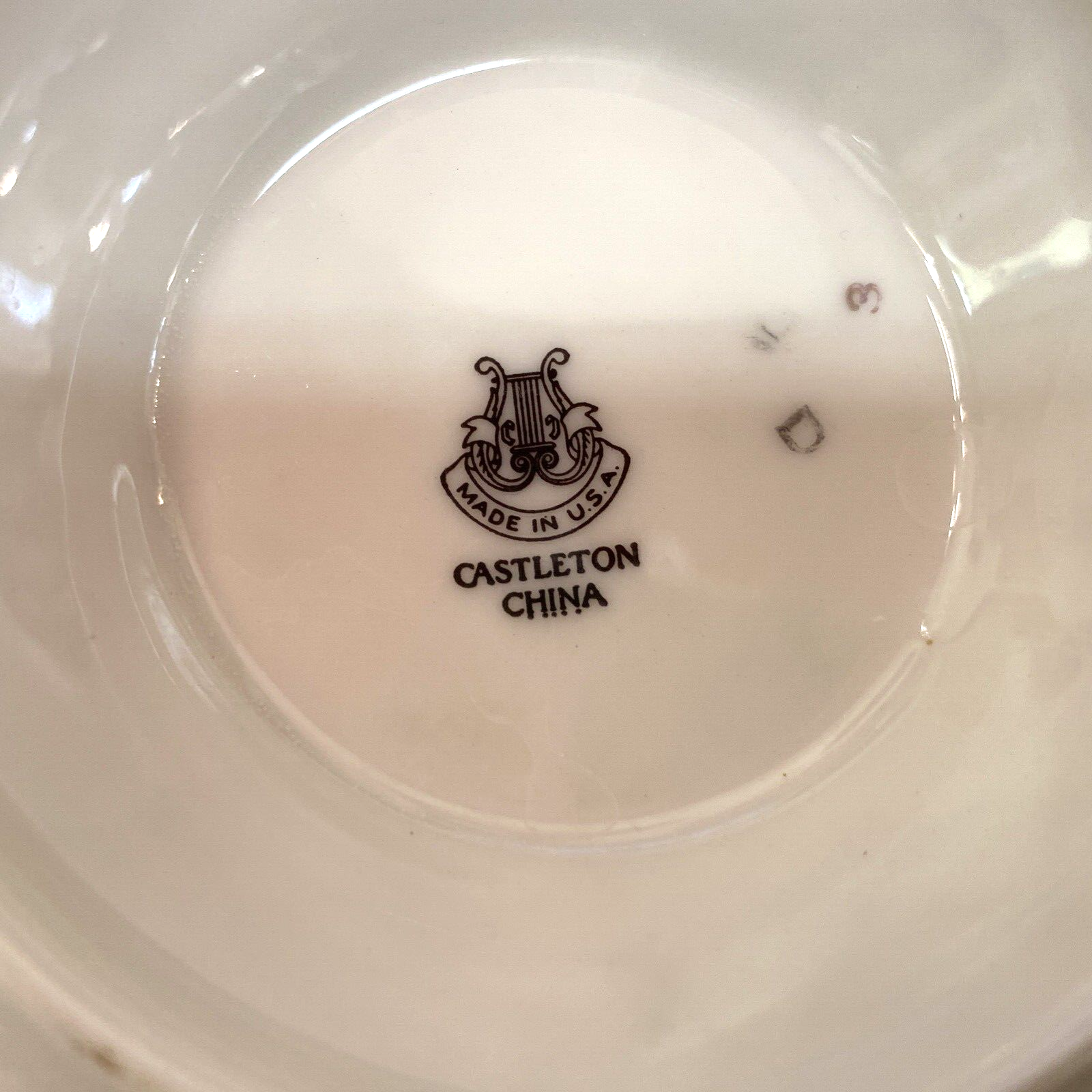Vintage Castleton China - Castleton Rose  Gravy Bowl Boat Dish Dishes