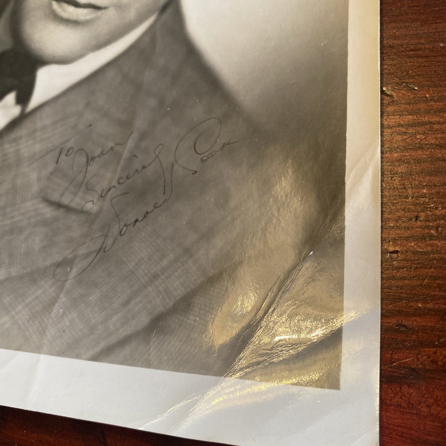 Hollywood Movie Star Donald Cook AUTOGRAPHED INK Real PHOTO 8 x 10