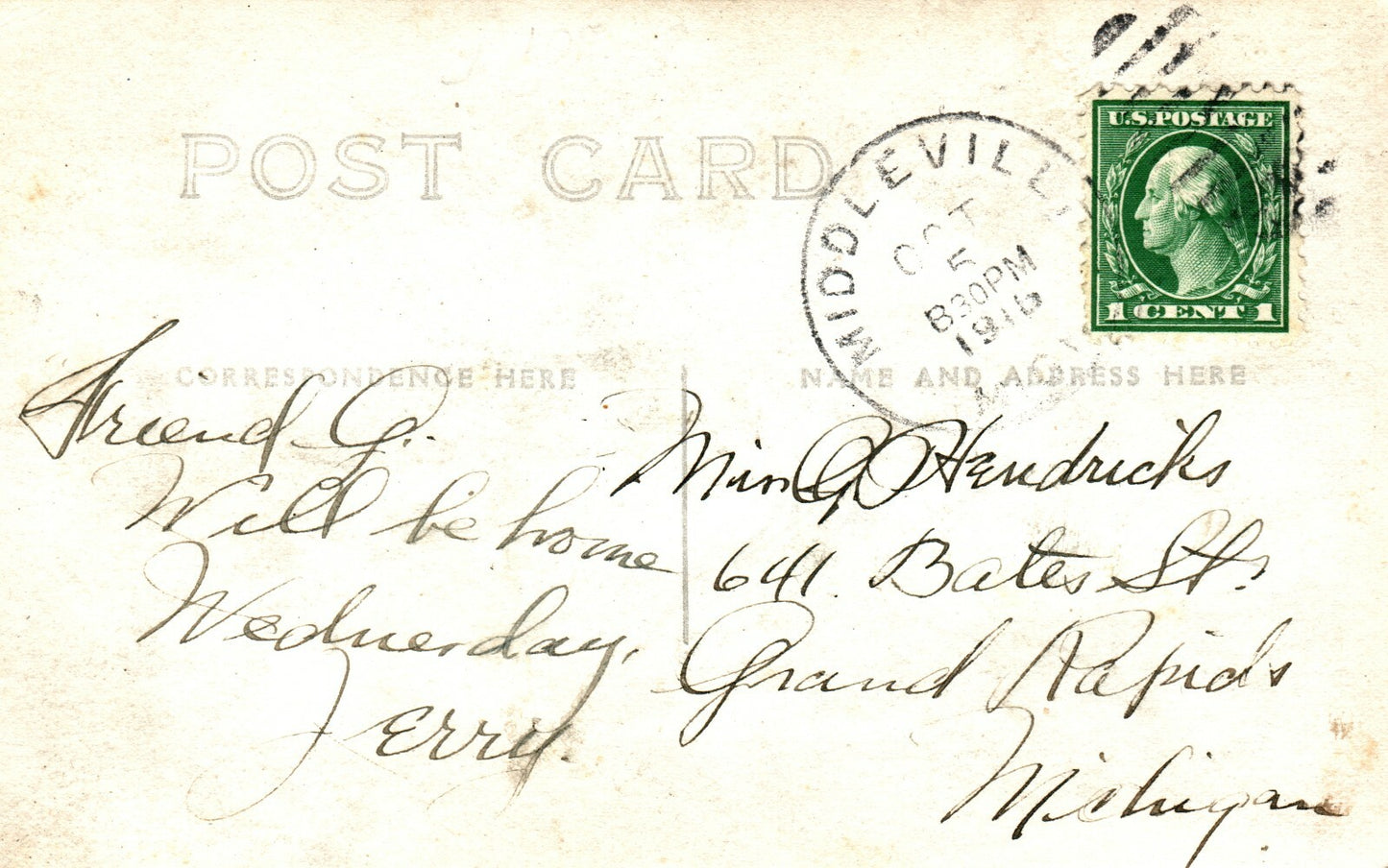 Real Photo The Main St Bridge Middleville Michigan MI Postcard