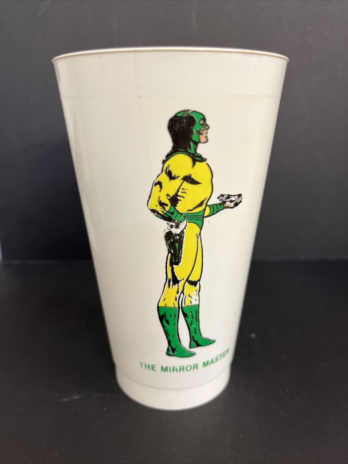 Vintage 1973 7/11 Plastic Slurpee Cup Super Hero "The Mirror Master"