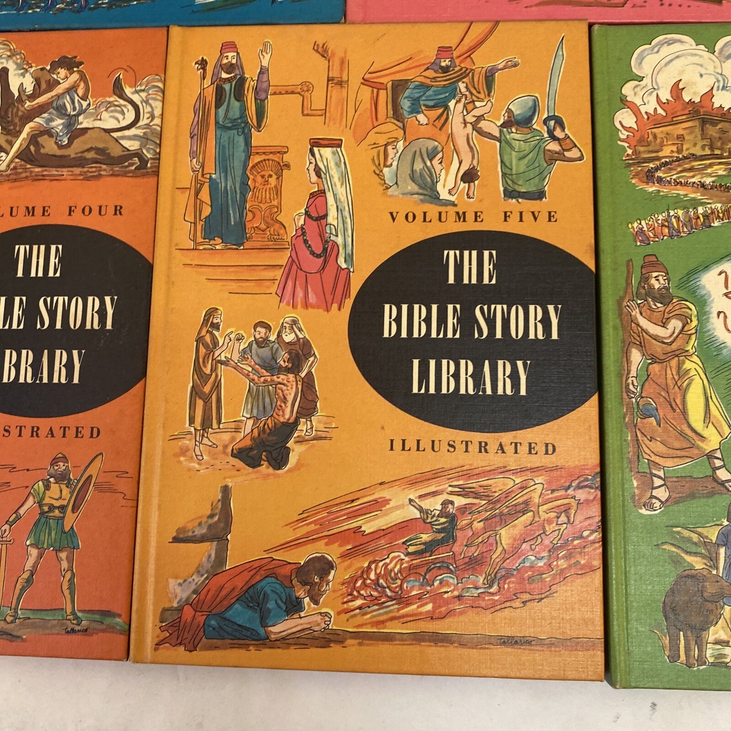 Vintage 1963 The Bible Story Library Illustrated 7 books