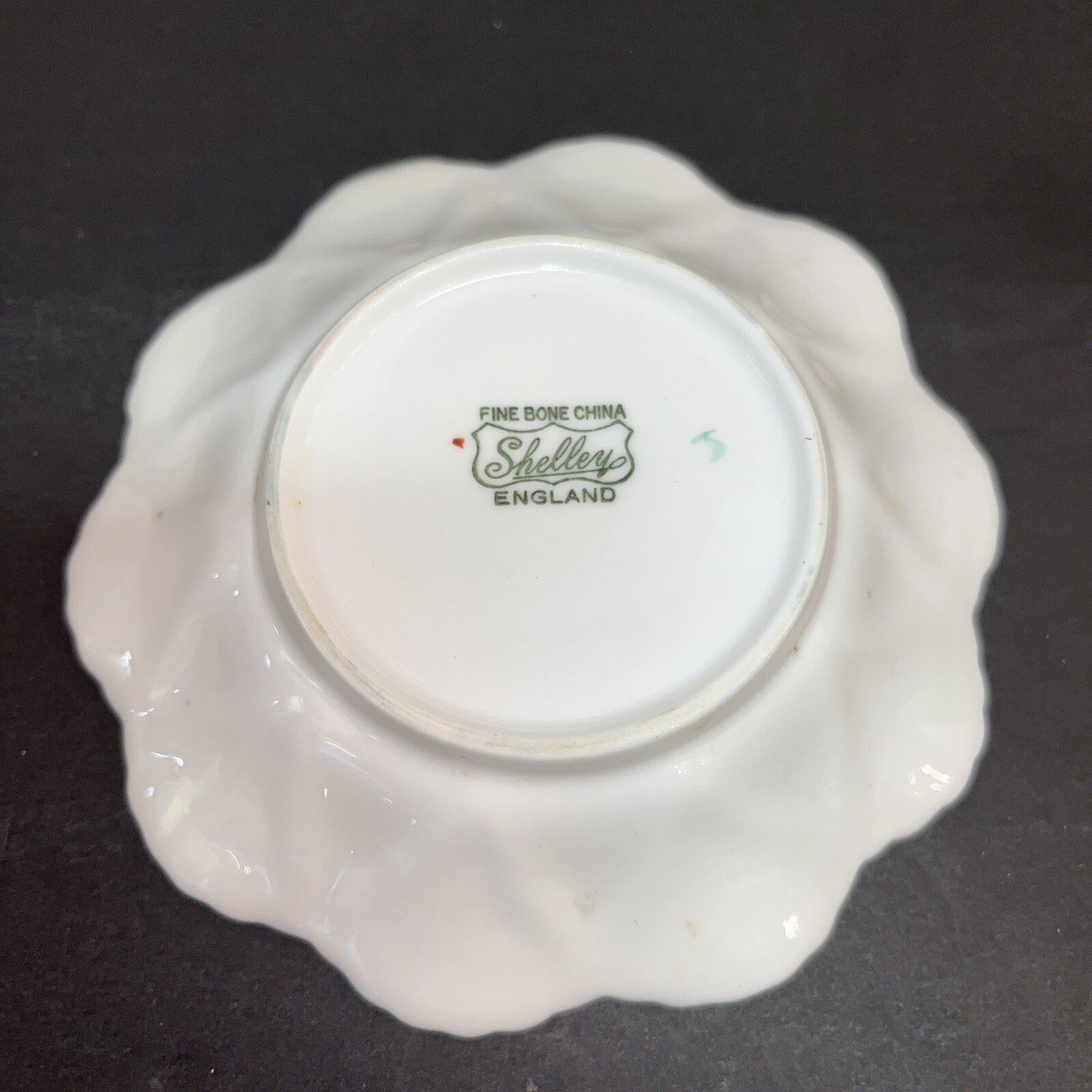 Shelley England Pink Floral Bone China Trinket Dish  or Pin Tray