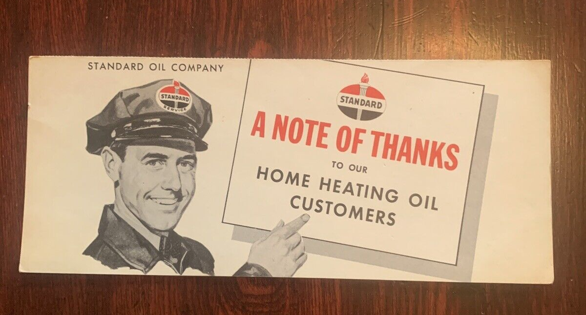 Vintage A Note of Thanks from Standard Oil Company Grand Rapids, Michigan
