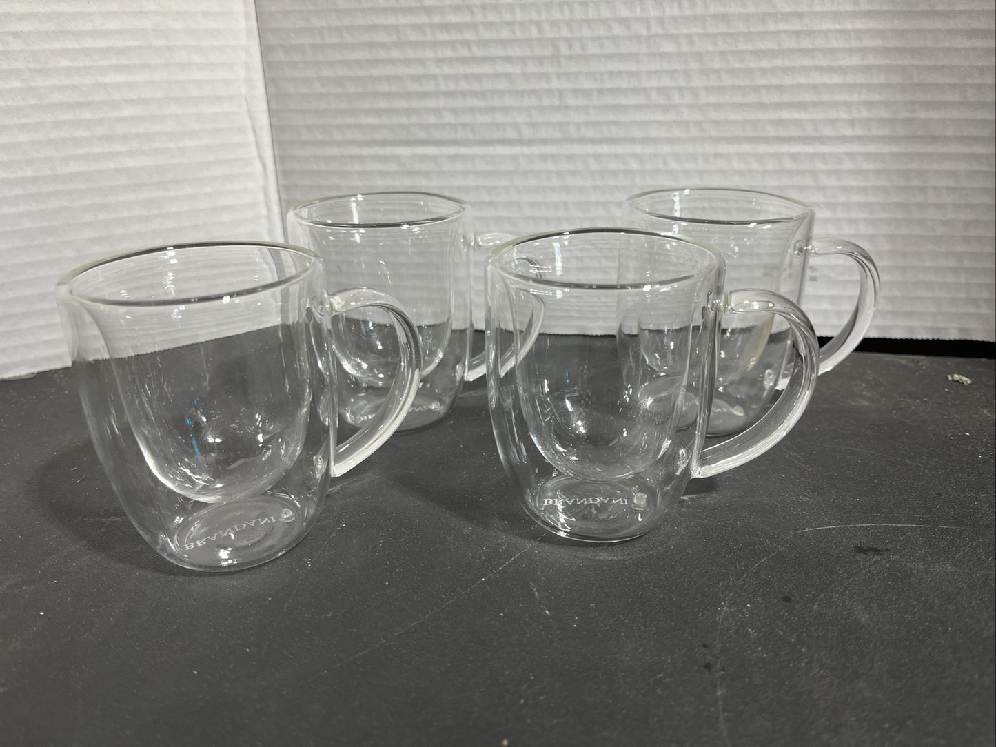 Brandani Double Walled Glass Expresso Shot Cup Mugs Coffee Tea
