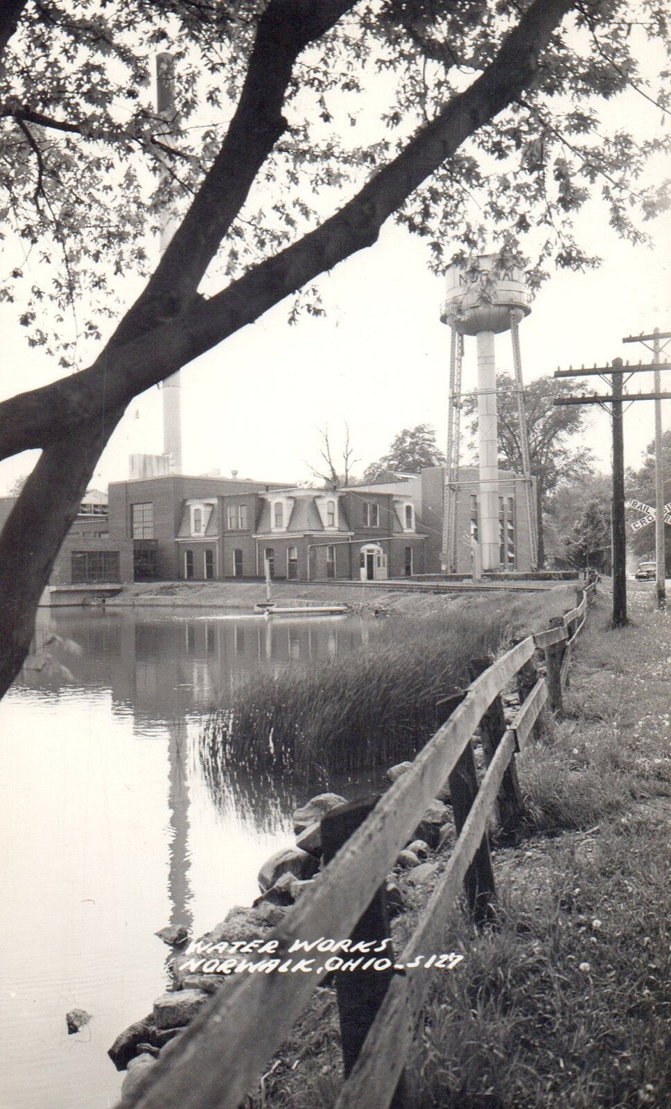 Real Photo of The Water Works In Norwalk OH Ohio Postcard