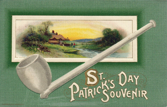 John Winsch   St Pats Post Card Landscape in Background  Pipe in Foreground