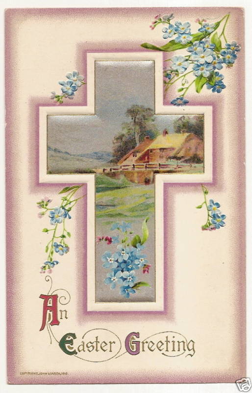 John Winsch Forget Me Nots Easter  Postcard Series