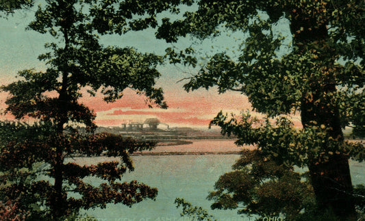 1910 A pretty View of Ashtabula Harbor Ohio  OH postcard