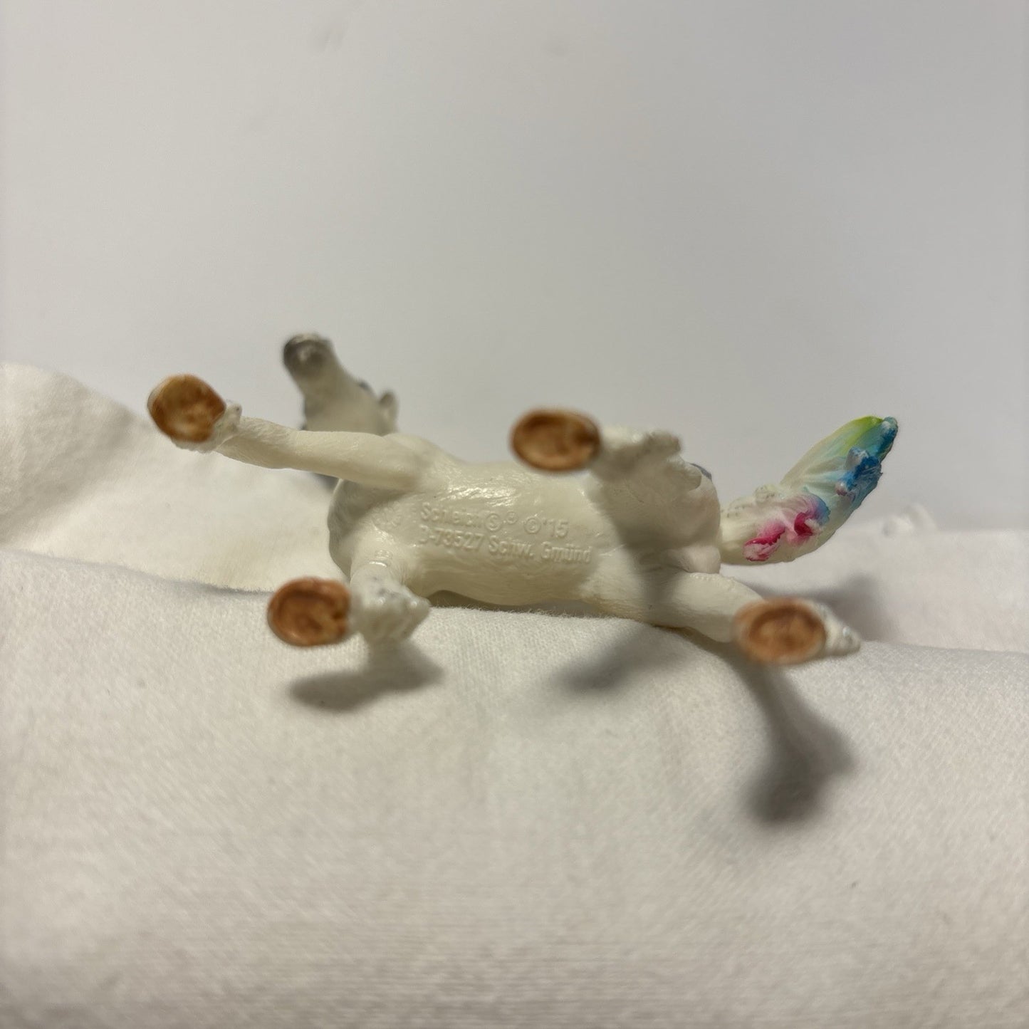 2015 Schleich Bayala Rainbow on Hip Unicorn Foal Horse Toy Retired