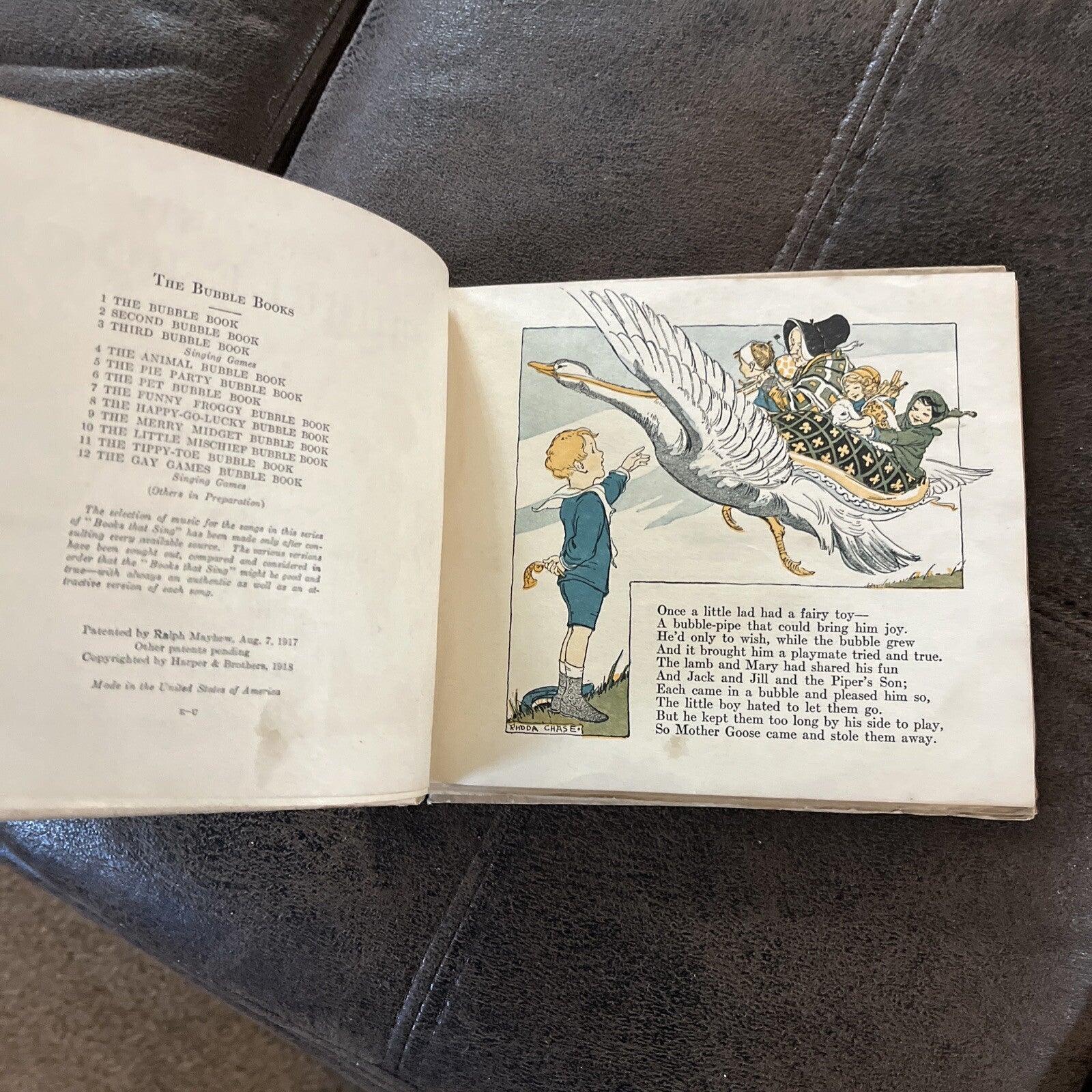 ANTIQUE - BOOK & RECORD - SECOND BUBBLE BOOK - 1918