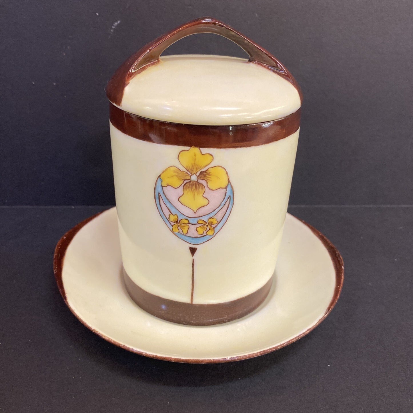 Antique Rosenthal 3 Pc Condensed   Evaporated Milk Jar Set Art Deco