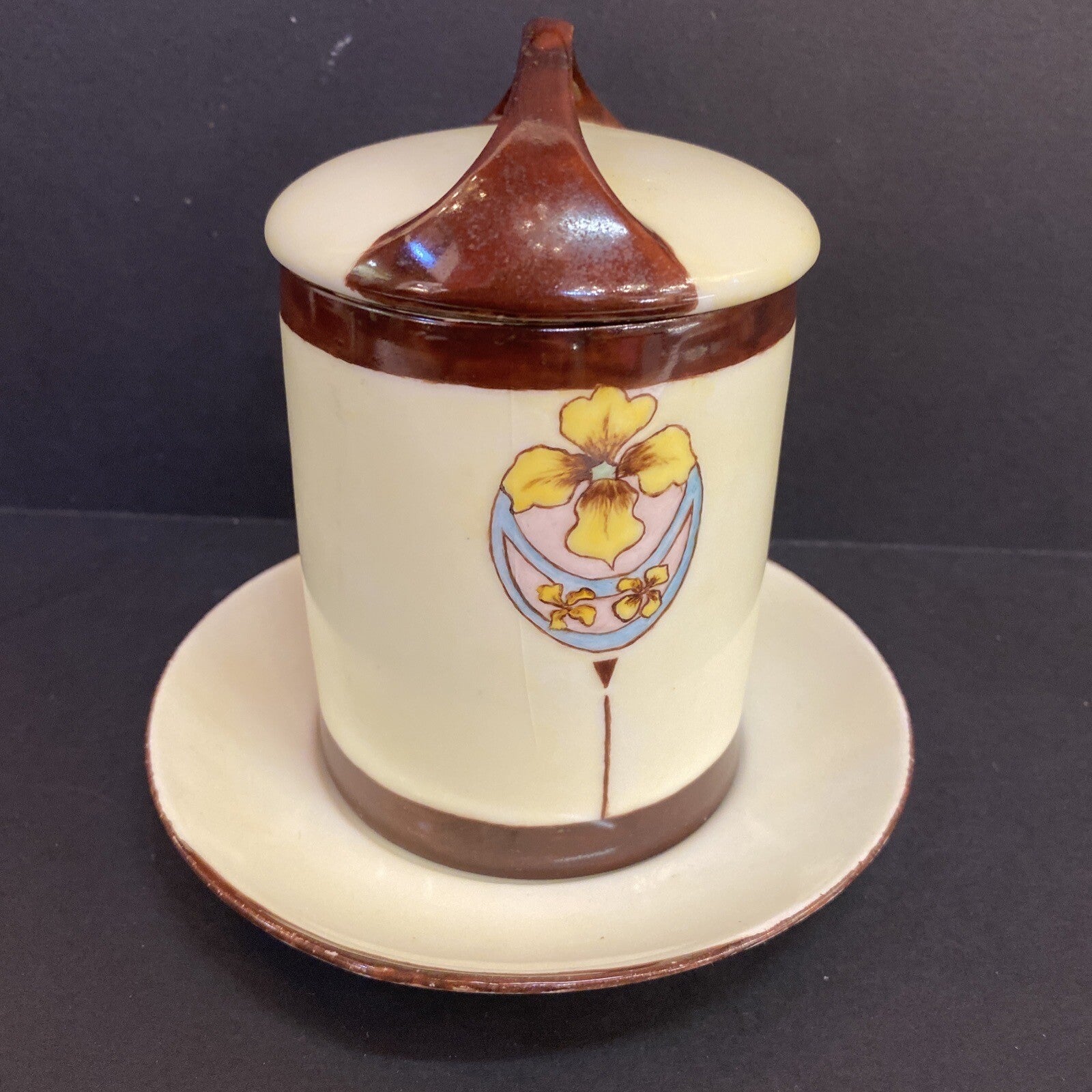 Antique Rosenthal 3 Pc Condensed   Evaporated Milk Jar Set Art Deco