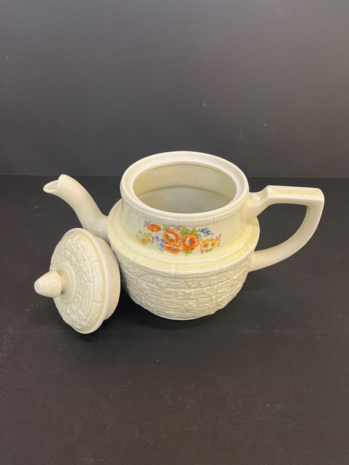 Vintage Enterprise Aluminum Co. Orange Floral Coffee Drip-O-Later