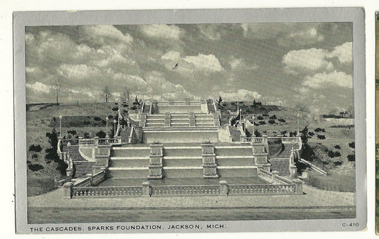 Cascades Sparks Foundation Jackson MI Michigan  Postcard