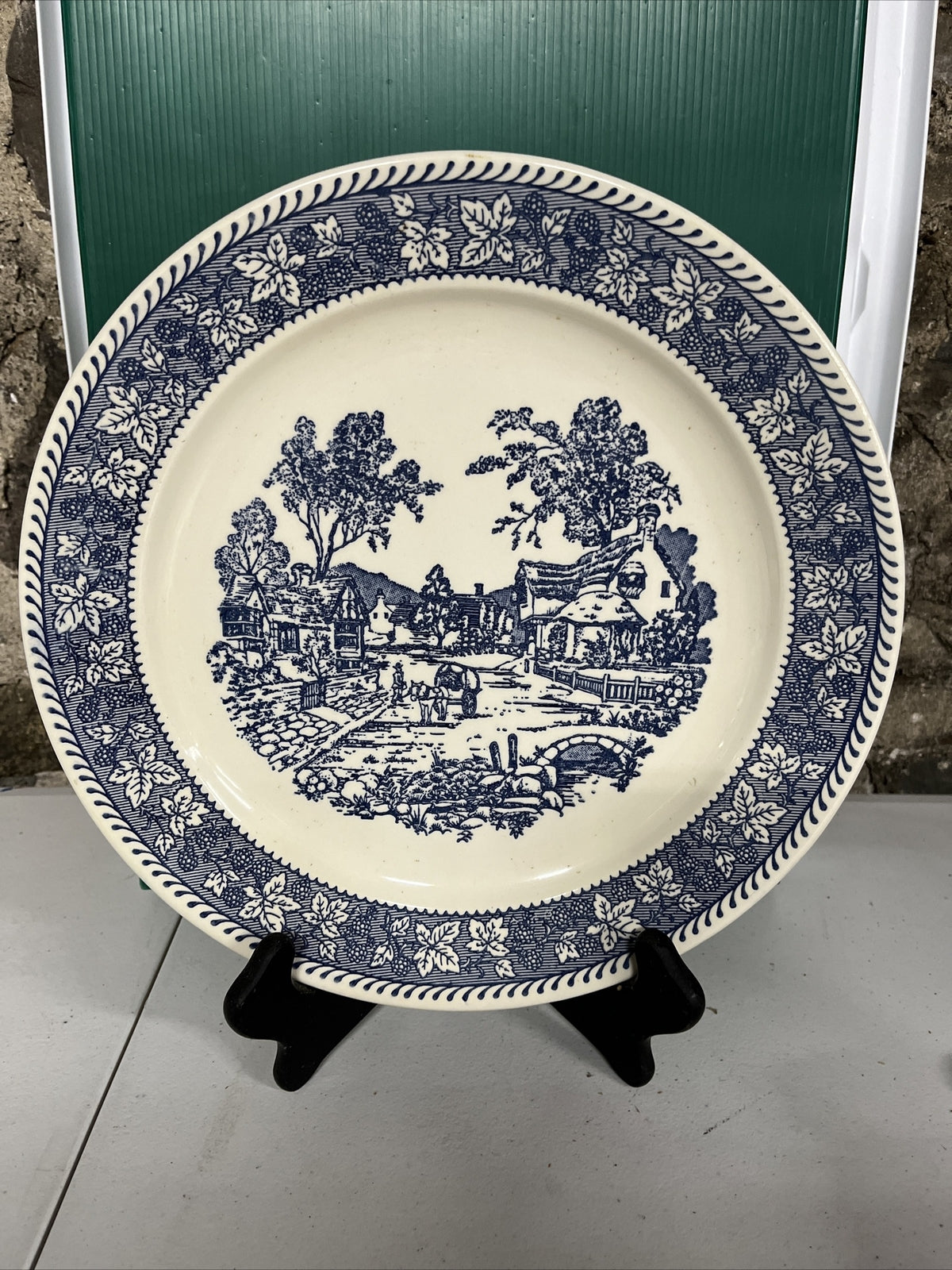 Homer Laughlin Shakespeare Country platter village scene 12”