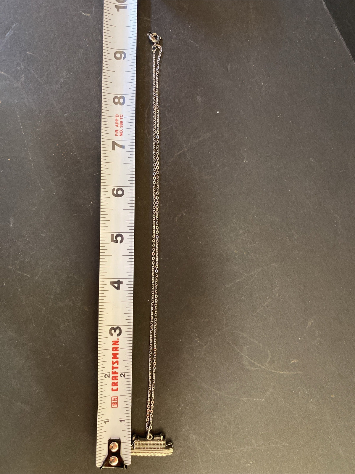 Pewter Lowell Showboat necklace Lowell Michigan Paddle wheel River boat