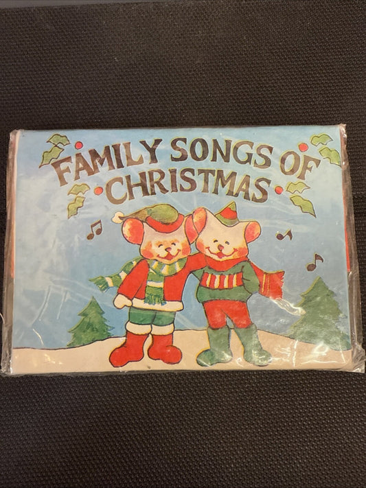 Vintage SSCO Christmas Carols Mice Mini Book Ornament 6 Songs 20 Pages Taiwan