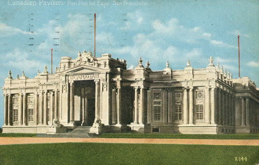 Canadian Pavilion Panama Pacific Exposition Expo California CA Vintage Postcard