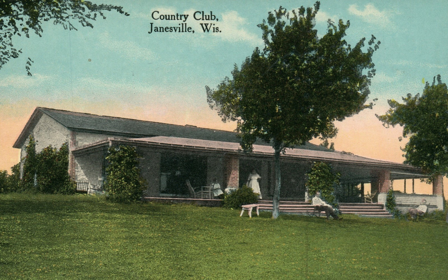 Country Club Janesville WIS Wisconsin Postcard