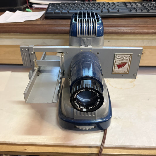 Vintage TDC VIVID Blue Slide Projector w/ Manual Mainliner 300 Three Dimension