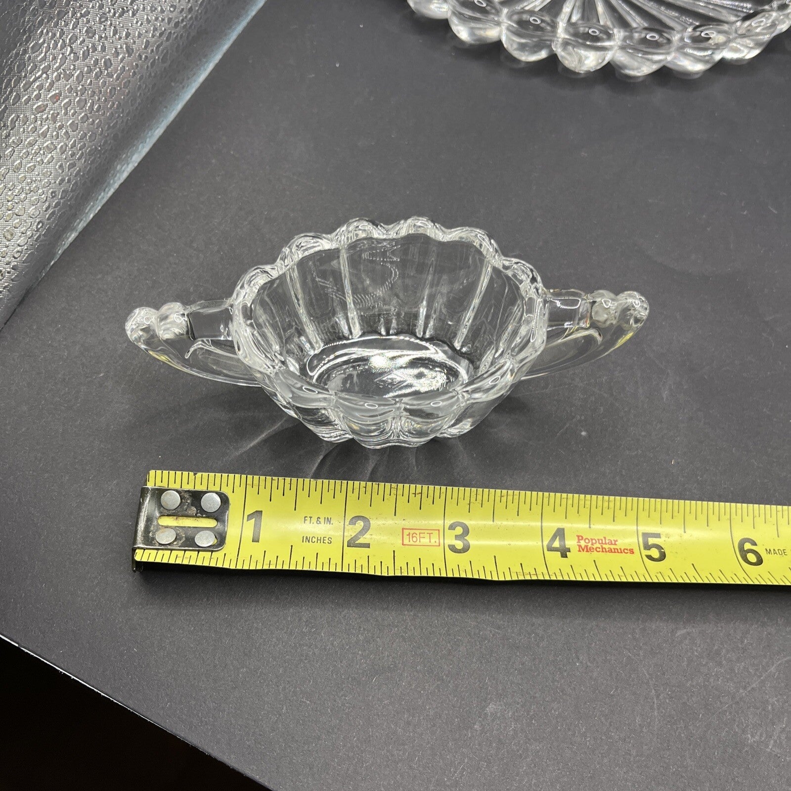 Heisey Glass Co Antique Cream & Sugar With Tray.