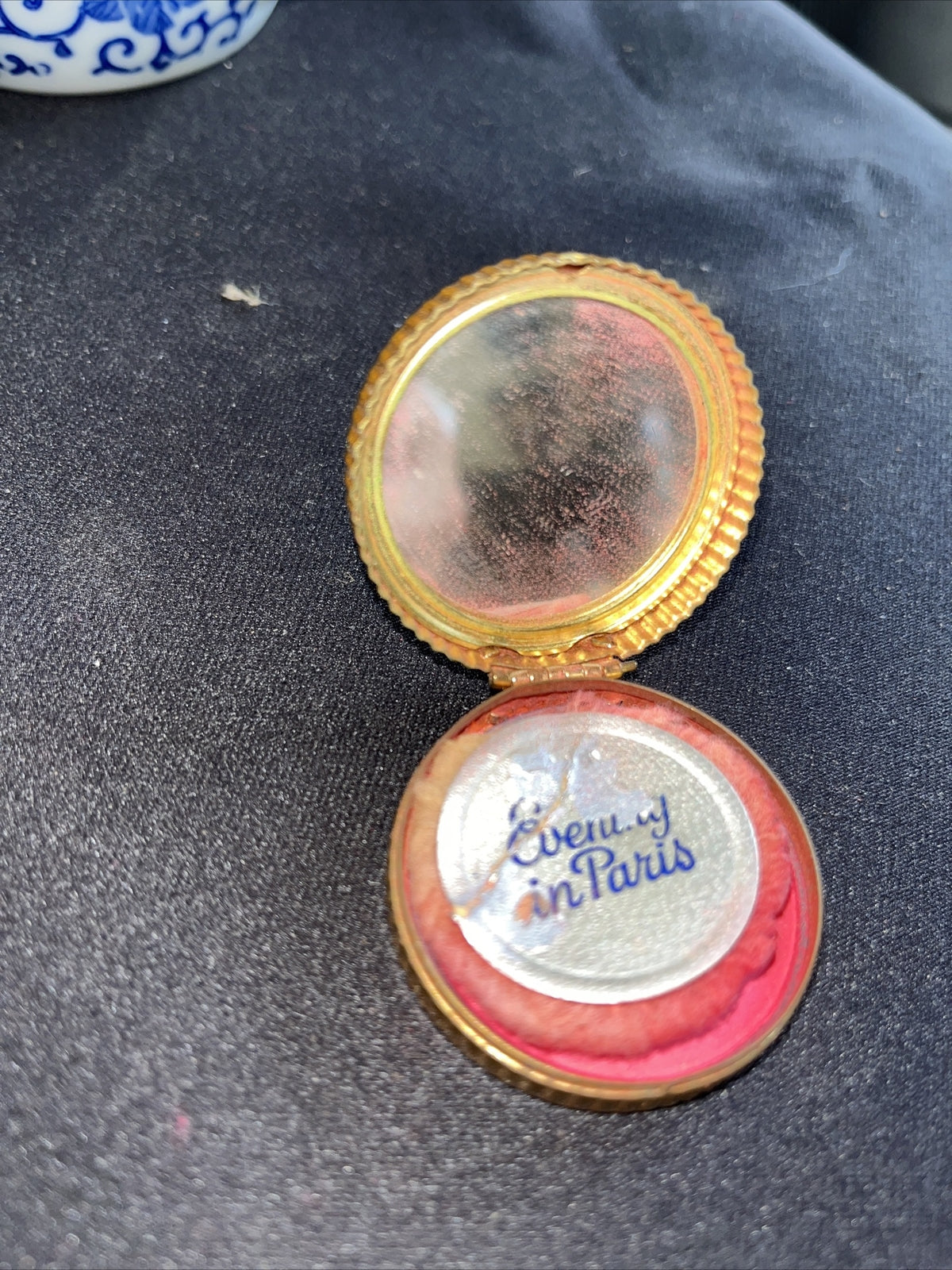 EVENING IN PARIS Bourjois Rouge Compacts with PUFF & MIRROR VINTAGE .5/1.5 ❤️m13